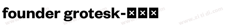 founder grotesk字体转换